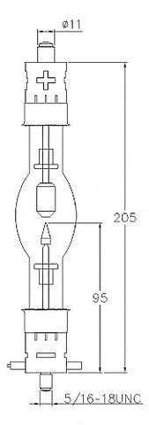 ASL XM1000HS/G 1000W Digital Cinema Xenon Lamp for Cinema Projectors, FollowSpots, & Searchlights