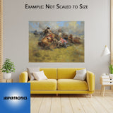 Yellow Nose Counts Coup at Little Big Horn by Andy Thomas - Canvas Giclee Limited Edition Artist Proof 50 - 24 x 32