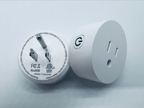 Jaspertronics™ Smart Plug Outlet with Voice Control and WiFi Remote Control  - Works with Alexa and The Google Assistant - 2 Pack