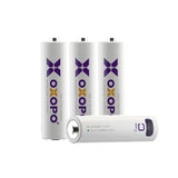 OXOPO XC Series USB Type-C Rechargeable AA Li-ion Battery (4-Pack)