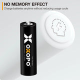 OXOPO XS Series Fast Charging Rechargeable AA Li-ion Battery (4-Pack)